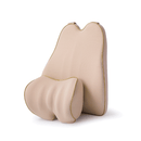Travel Memory Foam 2 Piece Neck and Lower Back Support Cushions