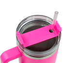 1.2L Stainless Steel Thermo Travel Flask with handle - Hot Pink