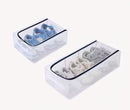 2 Piece Under Bed Shoe Storage Box with Clear Cover