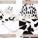 Animal Fluffy Fleece Unisex Hooded Blankets - Cow