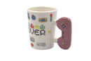"Game Over" Retro Gamer Mug with Red Game Controller Handle