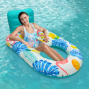 Flamingo Tropical Inflatable Pool Lounger cup holder