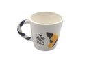 "Love you Dad” Ceramic Mug with Hand Drill Themed Design