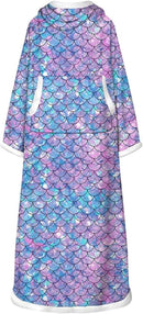 Mermaid Oversize Blanket with Sleeves