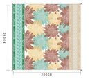 Water Resistant Picnic and Beach Throw/Mat (210×200cm) - Sunflower Mandala