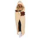 Animal Fluffy Fleece Unisex Hooded Blankets - Beige Sloth
