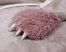 Animal Fluffy Fleece Unisex Hooded Blankets - Pink and Beige Sloth