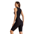 Women's Sleeveless Black Persuasion Shorts Swimsuit