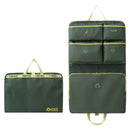 Foldable Hanging Travel Clothes Organiser Bag with Compartments & Handle