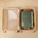 Foldable Hanging Travel Clothes Organiser Bag with Compartments & Handle