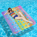 Summer Party Rainbow Double Inflatable Pool Float Mat