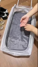 2 Piece Under Bed Shoe Storage Box with Clear Cover