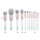 12-Piece Blue Ombre Makeup Brush Set Makeup Brush Iconix