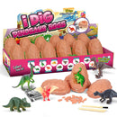 12Pc Junior Dig Kit - Pink Dino Eggs Digging Kits Iconix