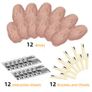 12Pc Junior Dig Kit - Pink Dino Eggs Digging Kits Iconix