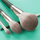 14-Piece Dark Green Brush Set with Pouch Makeup Brush Iconix