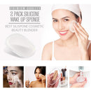 2 Piece Clear Silicone Makeup Sponge Iconix