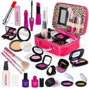 21pc Kids Pretend Makeup Playset with PU Leather case - Hot Pink Pretend Play Toys Iconix