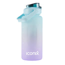 2.2 L Motivational Time Marker Water Bottle – Teal and Purple running accessories Iconix