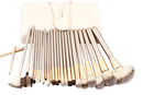 24 Piece Champagne Gold Makeup Brushes Set Iconix