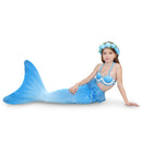 3 Piece Kids Blue Princess Mermaid Bikini | GB38 mermaid swimsuits Iconix