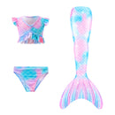 3 Piece Kids Candied Colours Mermaid Bikini | GB69 mermaid swimsuits Iconix