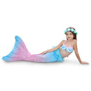 3 Piece Kids Cotton Candy Mermaid Bikini | GB37 mermaid swimsuits Iconix
