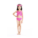 3 Piece Kids Hot Pink and Blue Mermaid Bikini | GB21 Mermaid Bikini Iconix