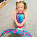 3 Piece Kids Mermaid Bikini Multi Color | DH02 Iconix