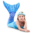 3 Piece Kids Ocean Blue Mermaid Bikini | GB14 mermaid swimsuits Iconix