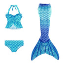 3 Piece Kids Ocean Blue Mermaid Bikini | GB14 mermaid swimsuits Iconix