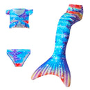 3 Piece Kids Ocean Coral Mermaid Bikini | KH04 mermaid swimsuits Iconix