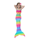 3 Piece Kids Rainbow Mermaid Bikini | GB04 mermaid swimsuits Iconix