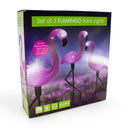3 Piece Solar Flamingo Standing Lights lighting Iconix