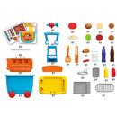 33pc Kids Pretend Barbeque Trailer Playset on Wheels pretend play Iconix