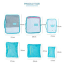 6 Pieces Travel Luggage Organiser Set Storage & Organization Iconix