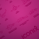 70-Position TPE Iconix Yoga Teaching Mat - Pink Running Accessories Iconix