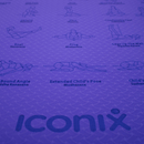 70-Position TPE Iconix Yoga Teaching Mat - Purple Running Accessories Iconix