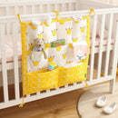 9 Pockets Cotton Cot Organiser Kids Iconix Yellow