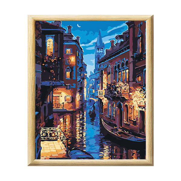 Iconix Paint By Numbers Kit for Adults Night of Venice