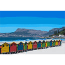 Adult Painting by Numbers - Muizenberg Beach Huts Adult Painting by Numbers Iconix M