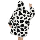 Adults Cheeky Cow Oversized Plush Blanket Hoodie Adult Blanket Hoodies Iconix
