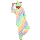 Adults Orange and Green Glow In The Dark Unicorn Onesie Adult Onesies Iconix
