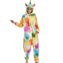 Adults Orange Starry Unicorn Adult Onesies Iconix