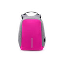 Anti-Theft Backpack with USB Charging Port Outdoor Iconix Hot Pink