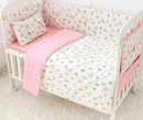 Baby Girl Crib Cotton Bumper Kids Iconix
