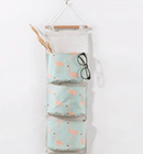 Behind the door hanging Storage Organizer with 3 Pockets Storage & Organization Iconix Flamingo