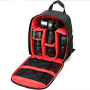 Camera Backpack with Cushioned Compartments Backpack Iconix Red
