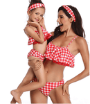Checked Mother & Daughter Swimsuit bikini Iconix