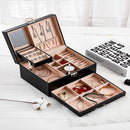 Convenient PU Leather Jewelry Storage Display Organizer with drawer Iconix